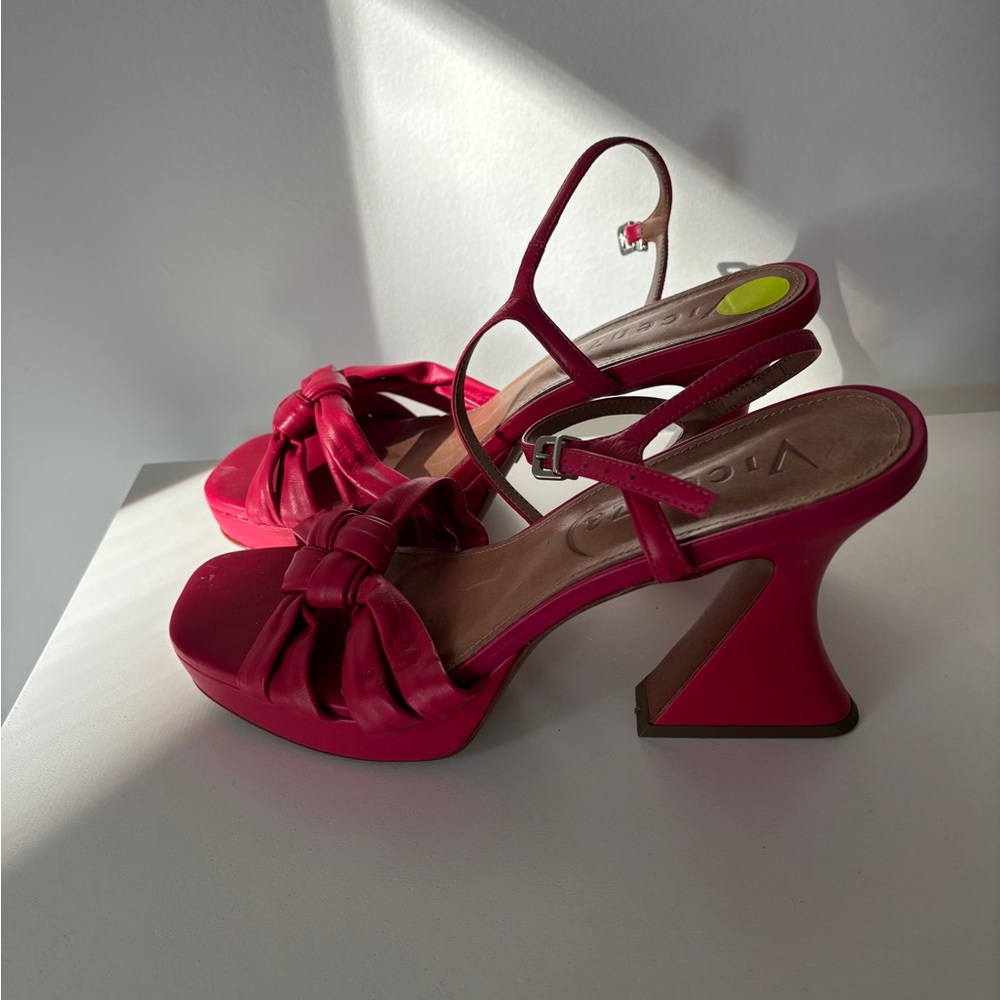 Pink funky heels
